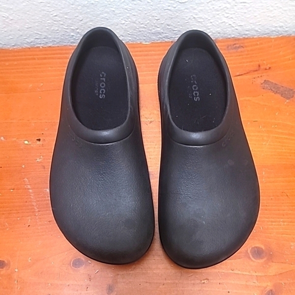 CROCS UNISEX COMFORT LOCK SLIP ON SLIP RESISTANT CLOG BLACK SHOES SIZE MEN 4 W 6 - Picture 9 of 9